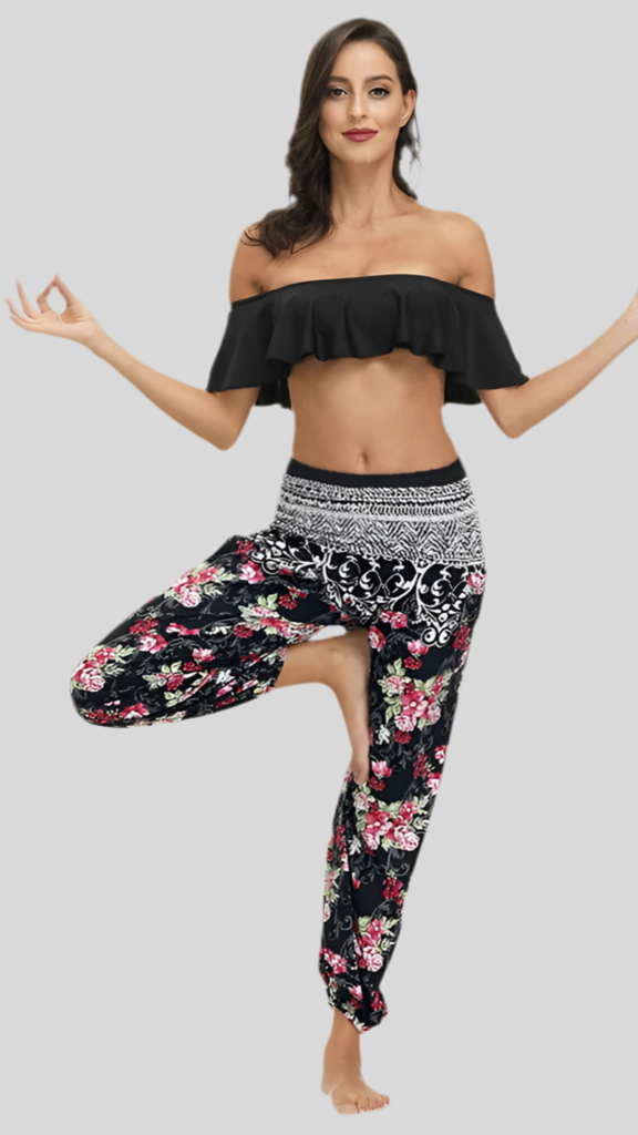 Stylish High Waist Yoga Pant with Elasticity