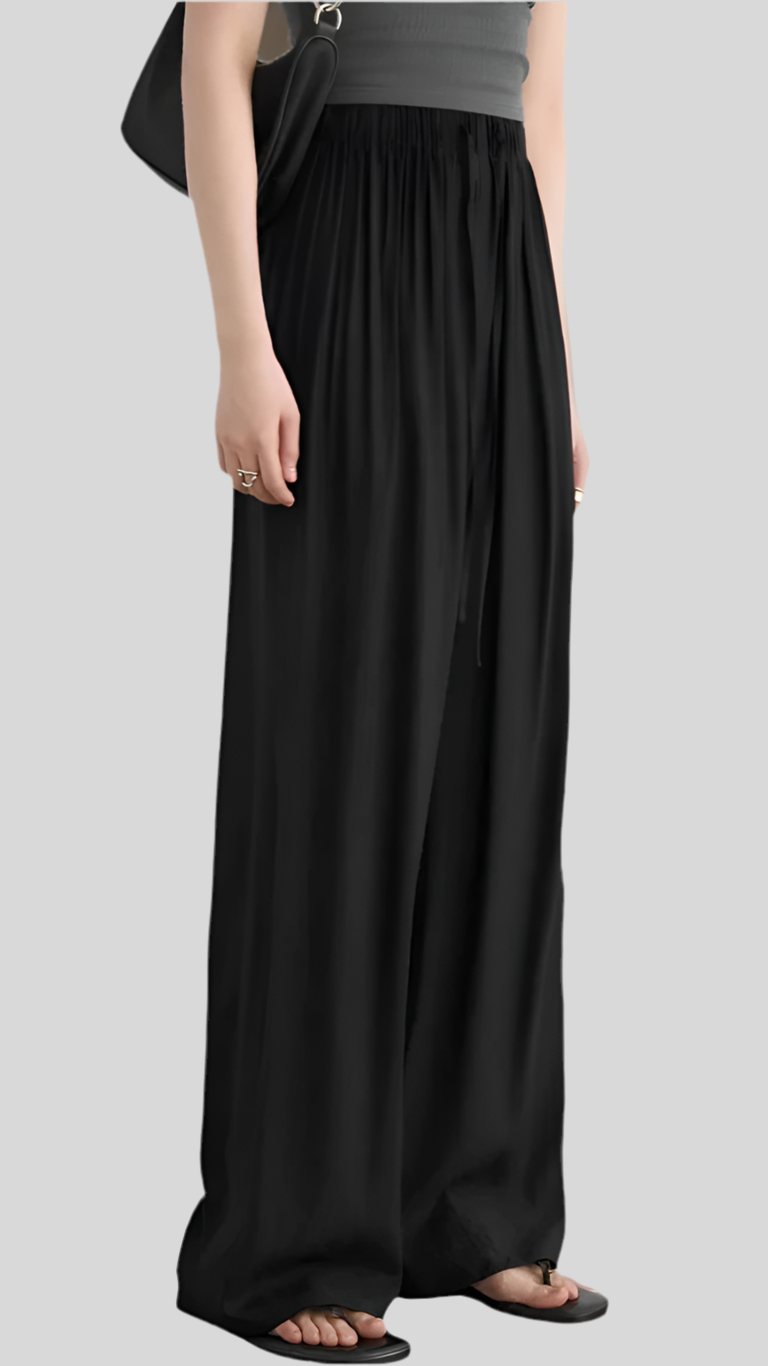 Elegant High Waisted Loose Pant