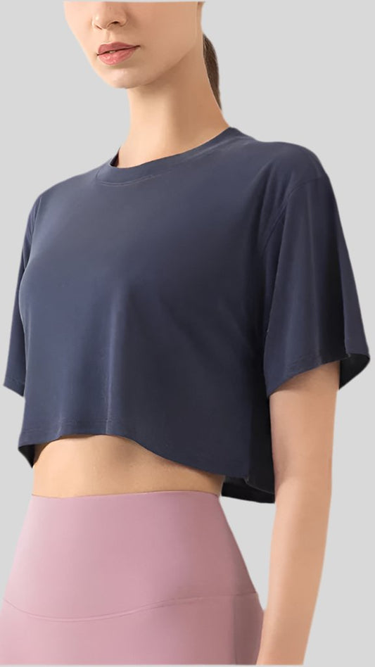 Breathable Yoga T-Shirt / Fitness Crop Top - Berry's Store