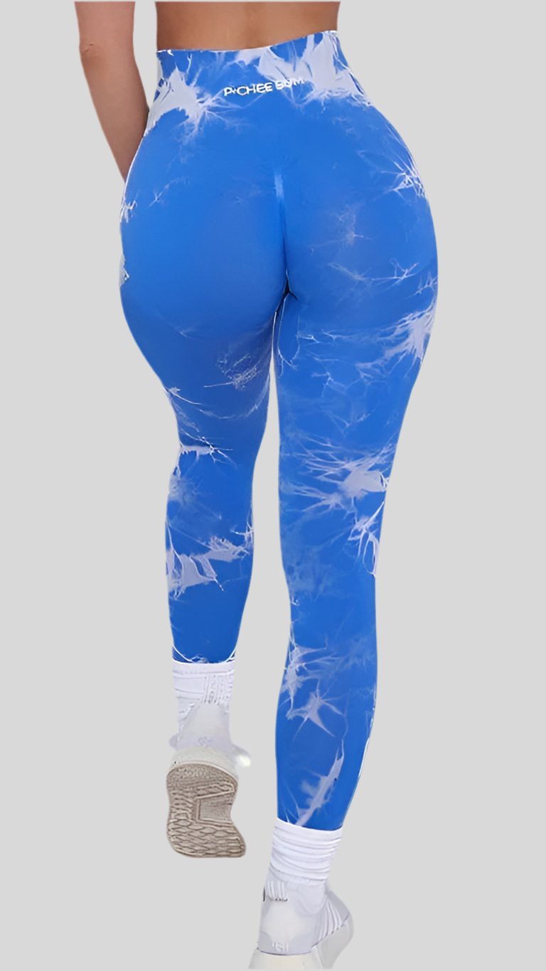 Seamless Leggings with Lightning Marble design - Berry's Store