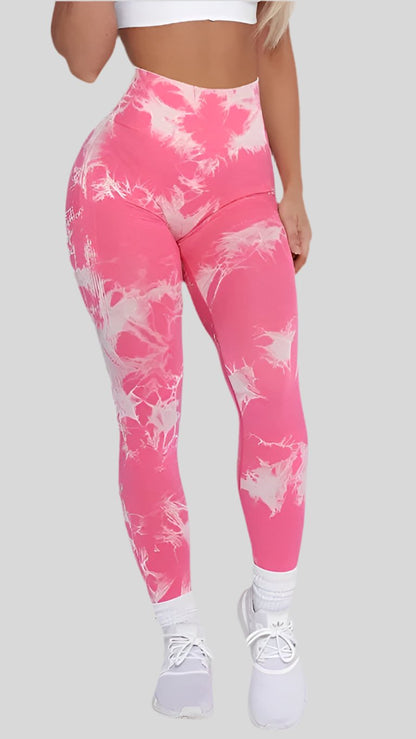 Seamless Leggings with Lightning Marble design - Berry's Store