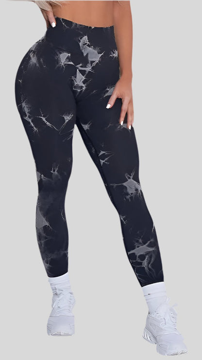 Seamless Leggings with Lightning Marble design - Berry's Store