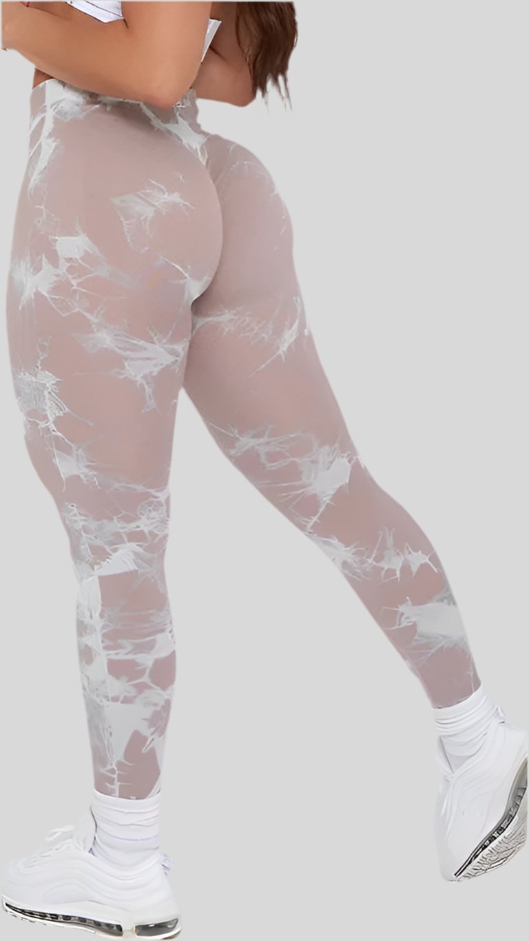 Seamless Leggings with Lightning Marble design - Berry's Store