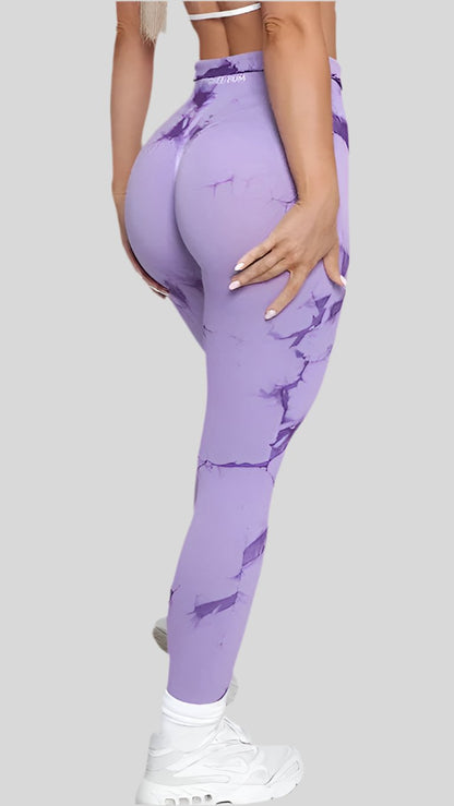 Seamless Leggings with Lightning Marble design - Berry's Store