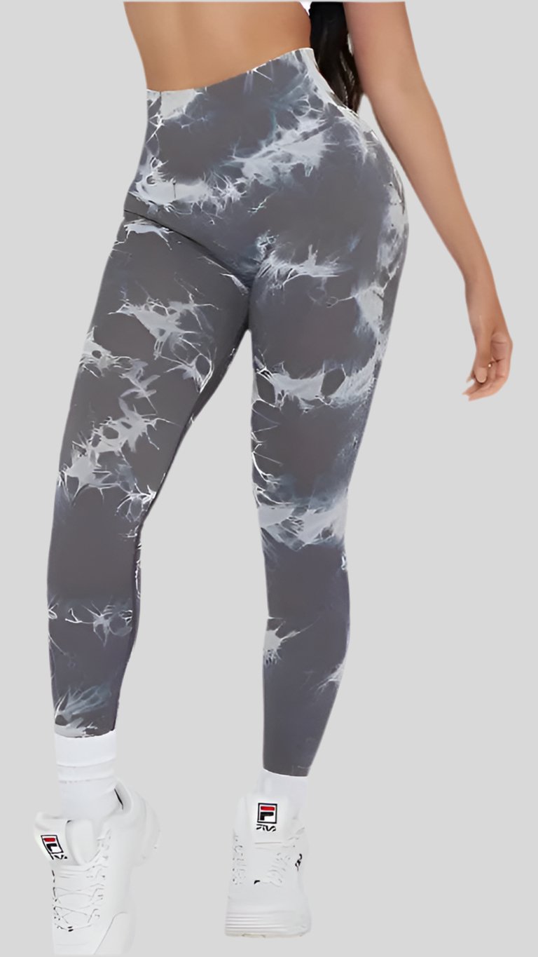 Seamless Leggings with Lightning Marble design - Berry's Store