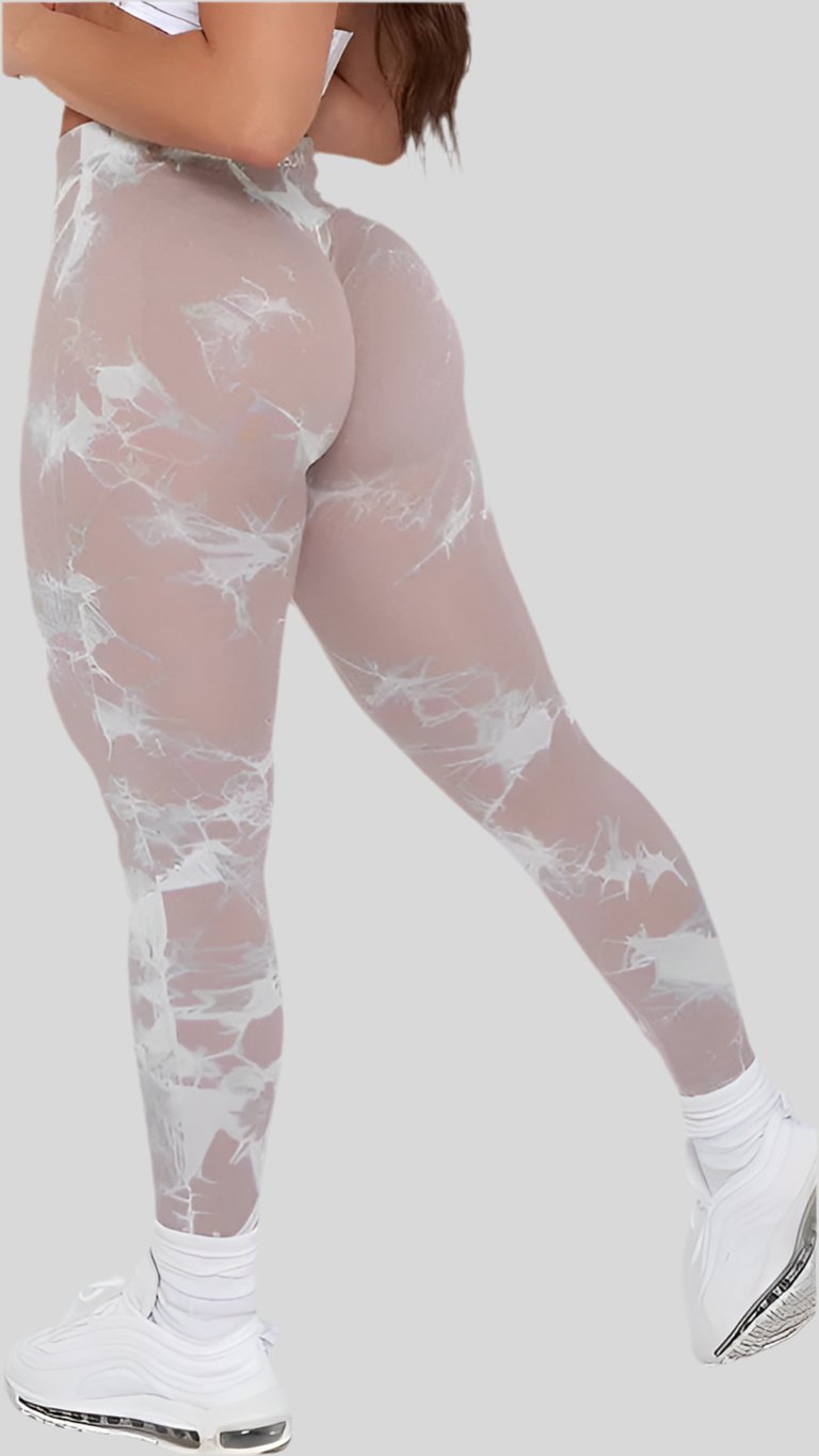 Seamless Leggings with Lightning Marble design - Berry's Store