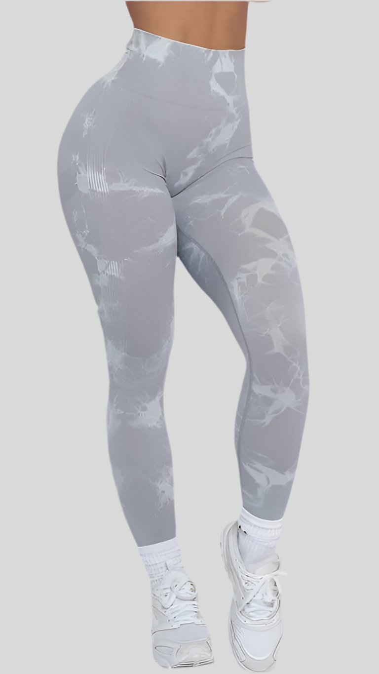 Seamless Leggings with Lightning Marble design - Berry's Store