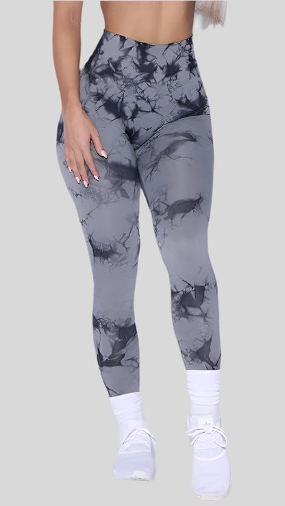 Seamless Leggings with Lightning Marble design - Berry's Store