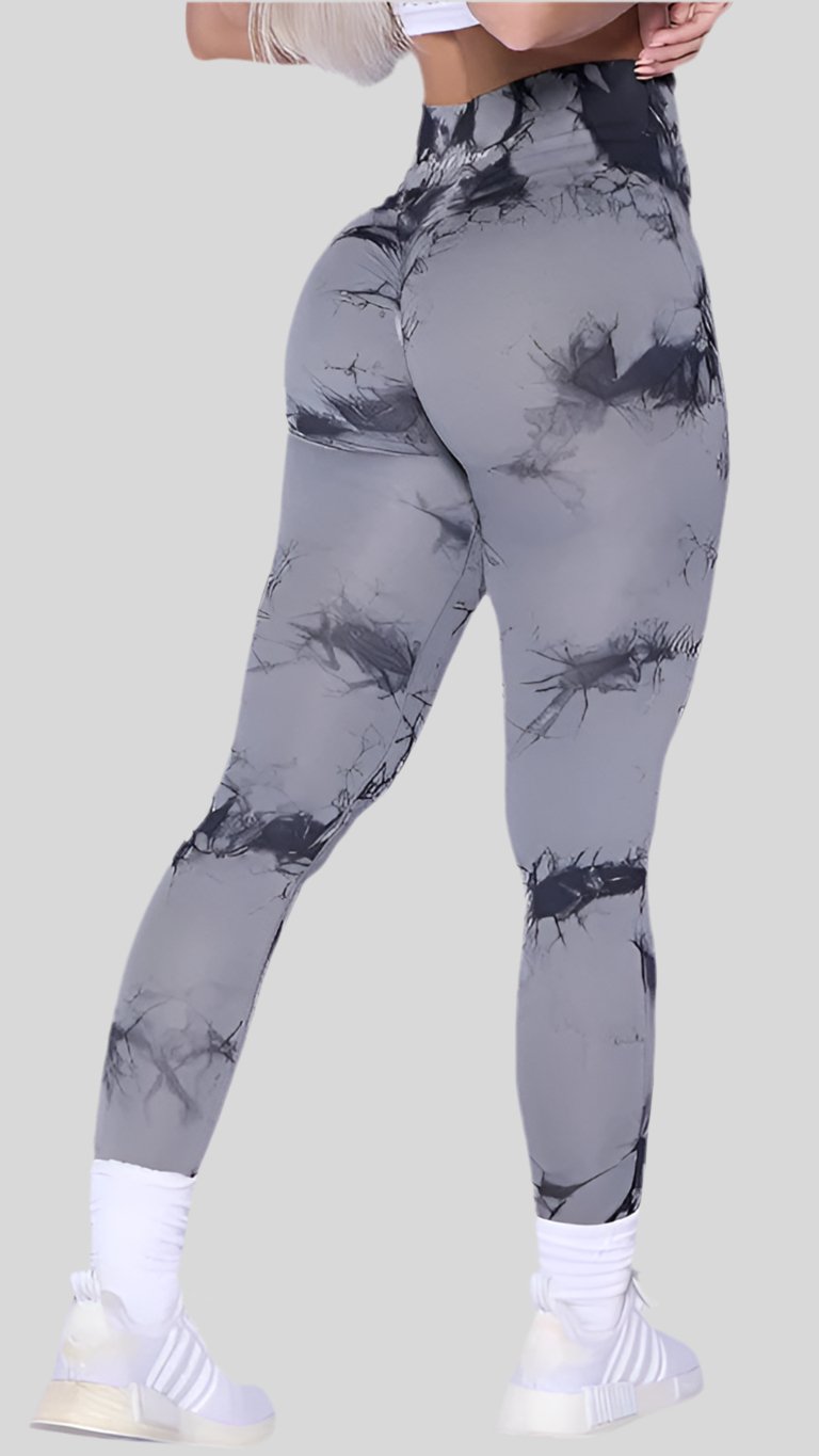 Seamless Leggings with Lightning Marble design - Berry's Store