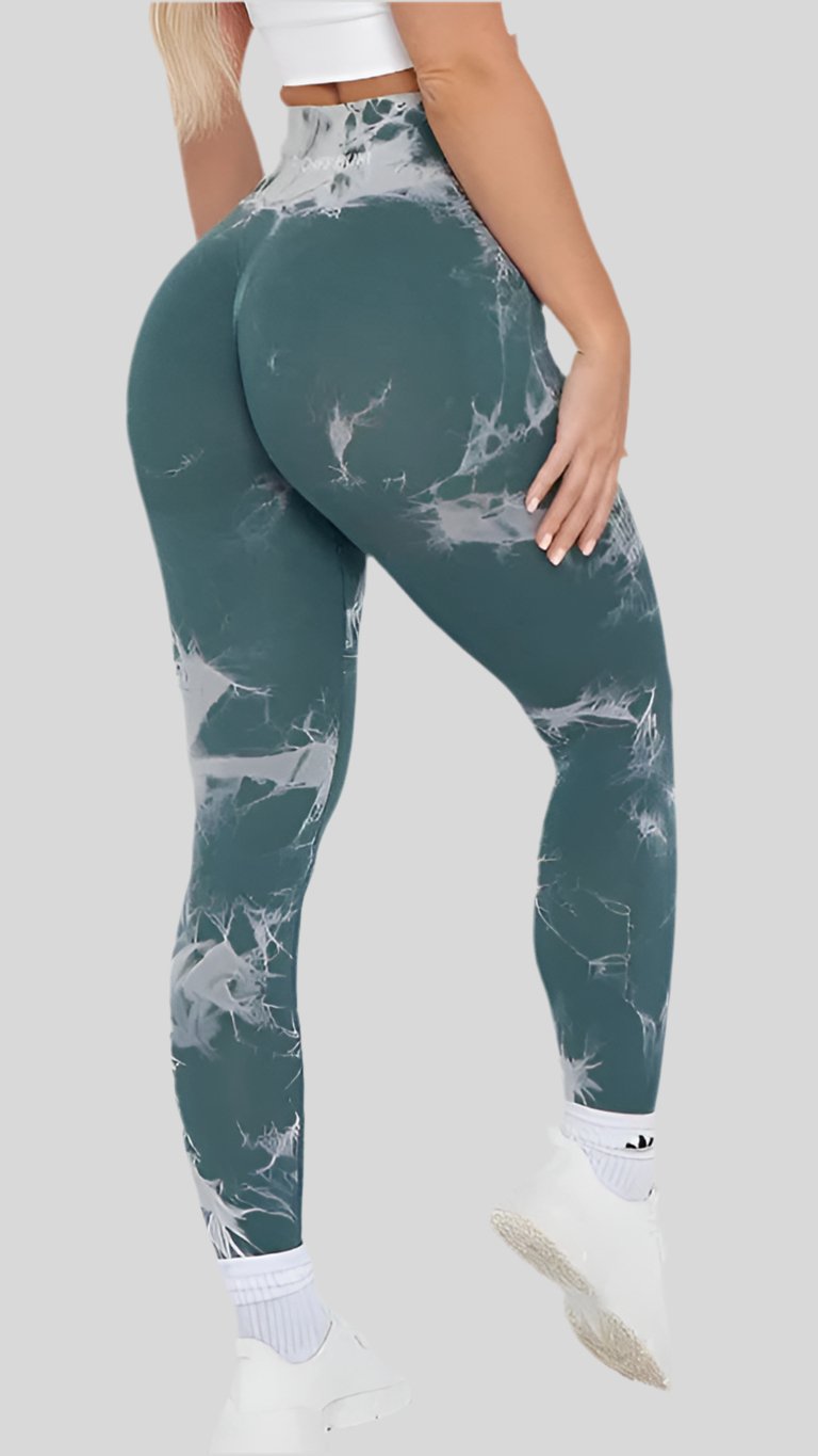 Seamless Leggings with Lightning Marble design - Berry's Store