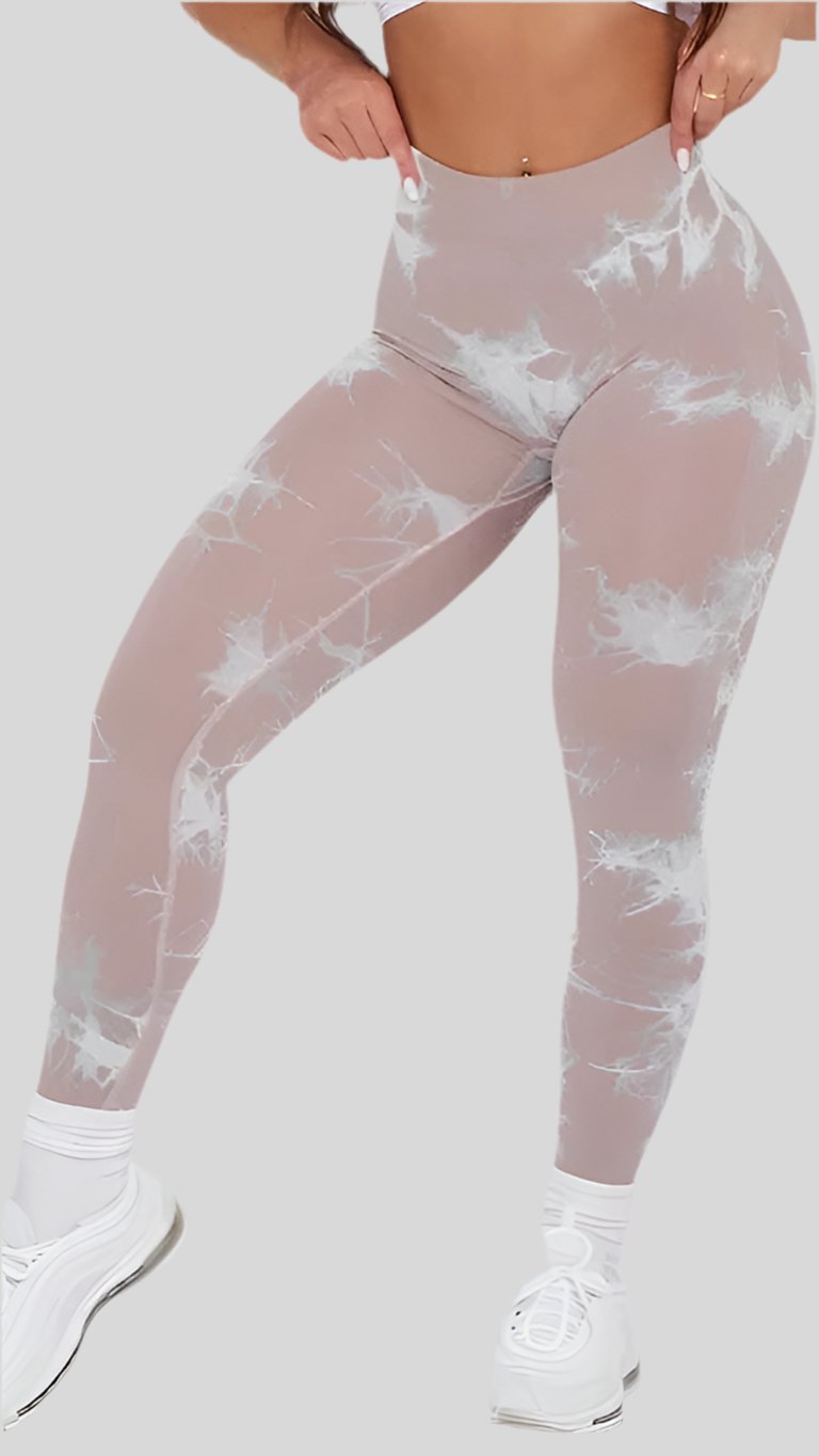 Seamless Leggings with Lightning Marble design - Berry's Store