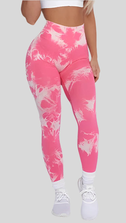 Seamless Leggings with Lightning Marble design - Berry's Store